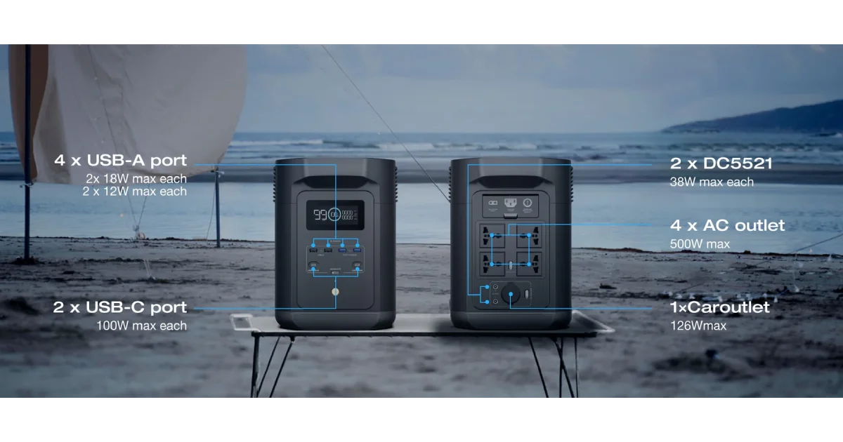 EcoFlow E980 Portable Power Station 4 EcoFlow E980 – Portable Power Station500W, 980Wh – EFE980-UK