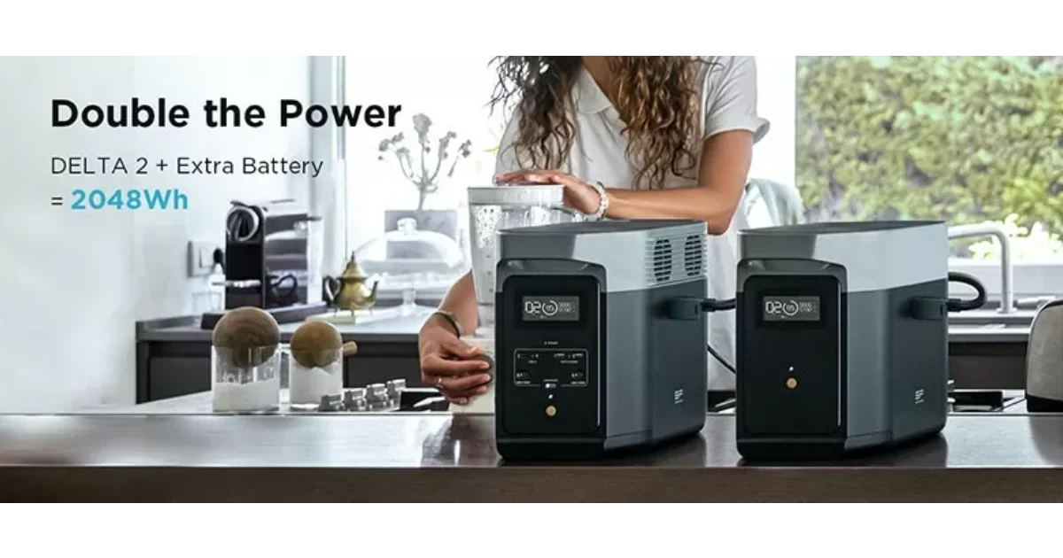 EcoFlow Extra Battery for DELTA 2 Power Station 1024Wh – ZMR330EB
