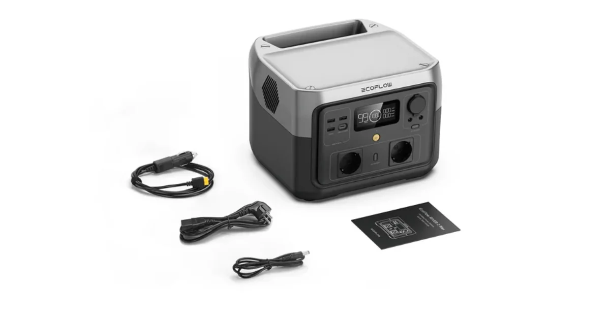EcoFlow RIVER 2 Max – Portable Power Station 500W 512Wh – ZMR610-B-UK